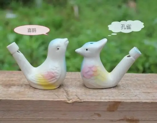 200pcs wholesale dropship new arrival water bird whistle clay ceramic Glazed whistle-peacock Birds | Дом и сад
