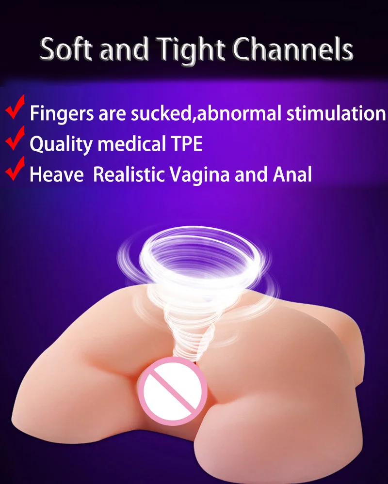 Кукла для анального секса Вагина Мужской мастурбатор силиконовая большая