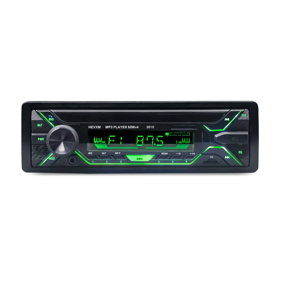 HEVXM 3010 цветной MP3 плеер автомобильный стерео аудио в тире Один 1 Din FM приемник Aux