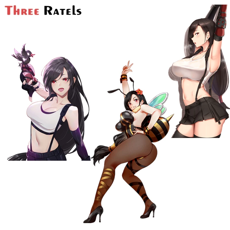 

A601 Sexy Waifu Хентай, аниме девушка Tifa Lockhart для финальной фантазии Автомобильная наклейка водонепроницаемые автомобильные декорации на бампер ...