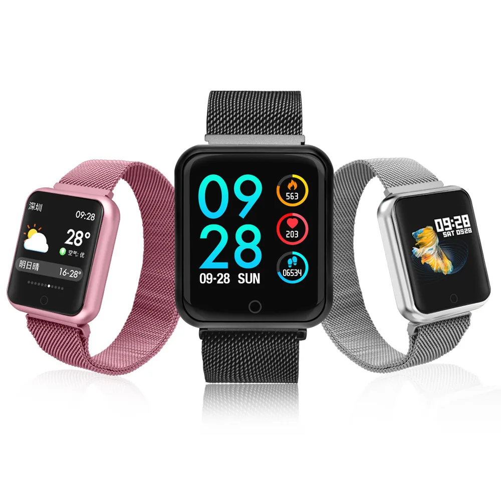 

Sports IP68 Smart Watch P68 fitness bracelet activity tracker heart rate monitor blood pressure for ios Android apple iPhone X 8