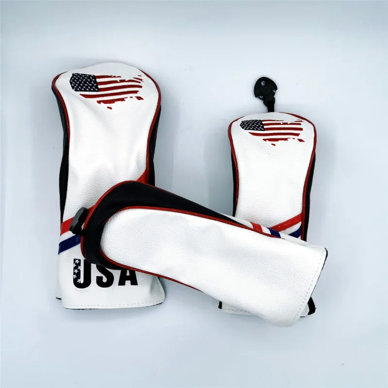 Головные уборы для американских гольф-клубов 3 шт. чехлы из искусственной кожи |