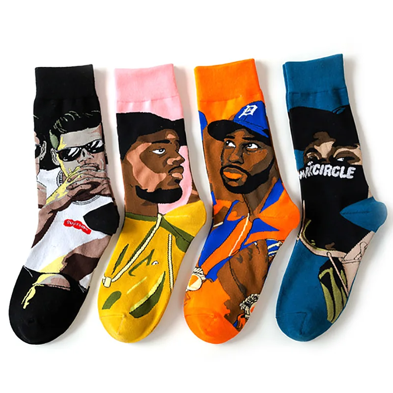 Оригинальные уличные модные носки для скейтборда в стиле хип хоп индивидуальные