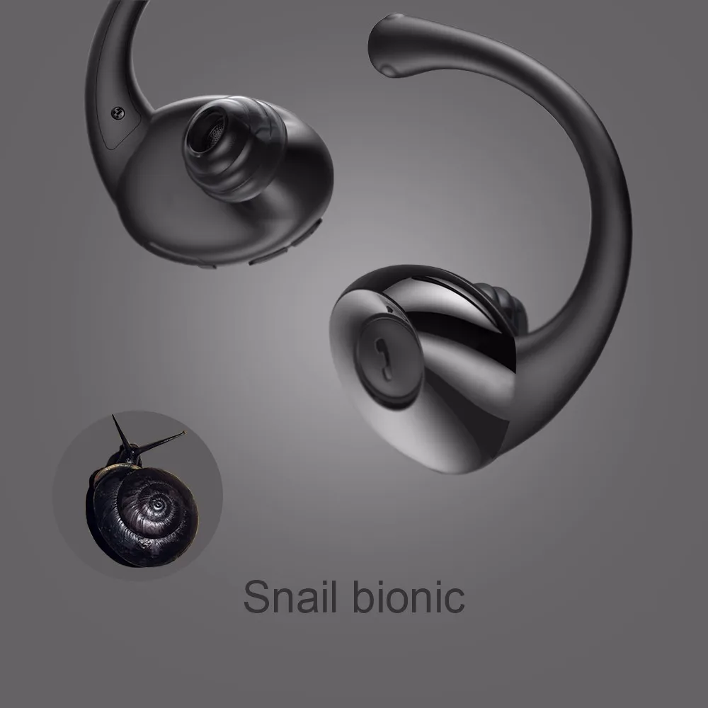Новинка, наушники Bee, Bluetooth, Беспроводные спортивные наушники, улитка, дизайн HiFi, наушники с микрофоном, шагомером, приложение для телефона