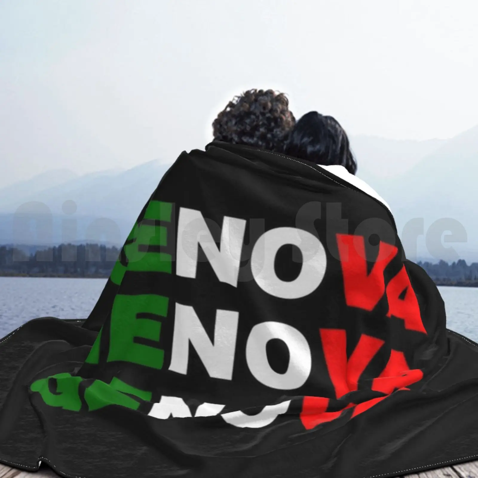 Фото Одеяло Genova «Мой итальянский город», модное одеяло на заказ 3108 Genova My Home, итальянский город, итальянский №5