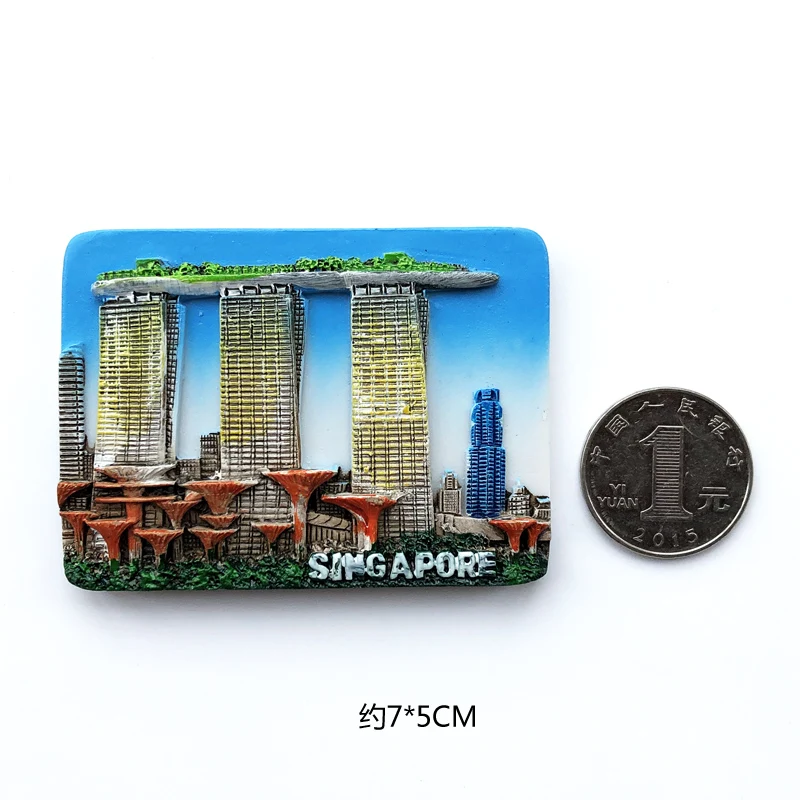 F3 Магниты страны на холодильник Сингапур Merlion декоративные полимерные Стикеры магнит на холодильник Стикеры мировых проездных сувенирные магнитные - Цвет: F3