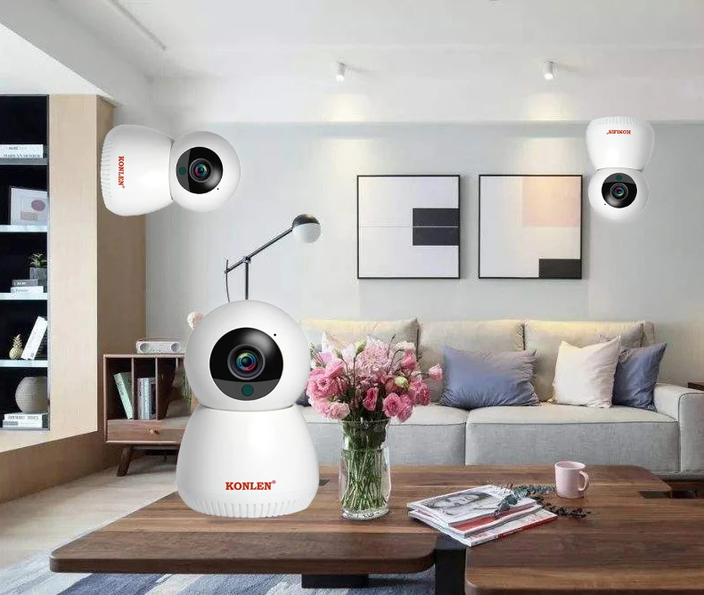 KONLEN wifi 1080P Tuya Smart Life IP камера 2MP HD аудио Совместимость с Alexa Google Assistant для домашней безопасности наблюдения