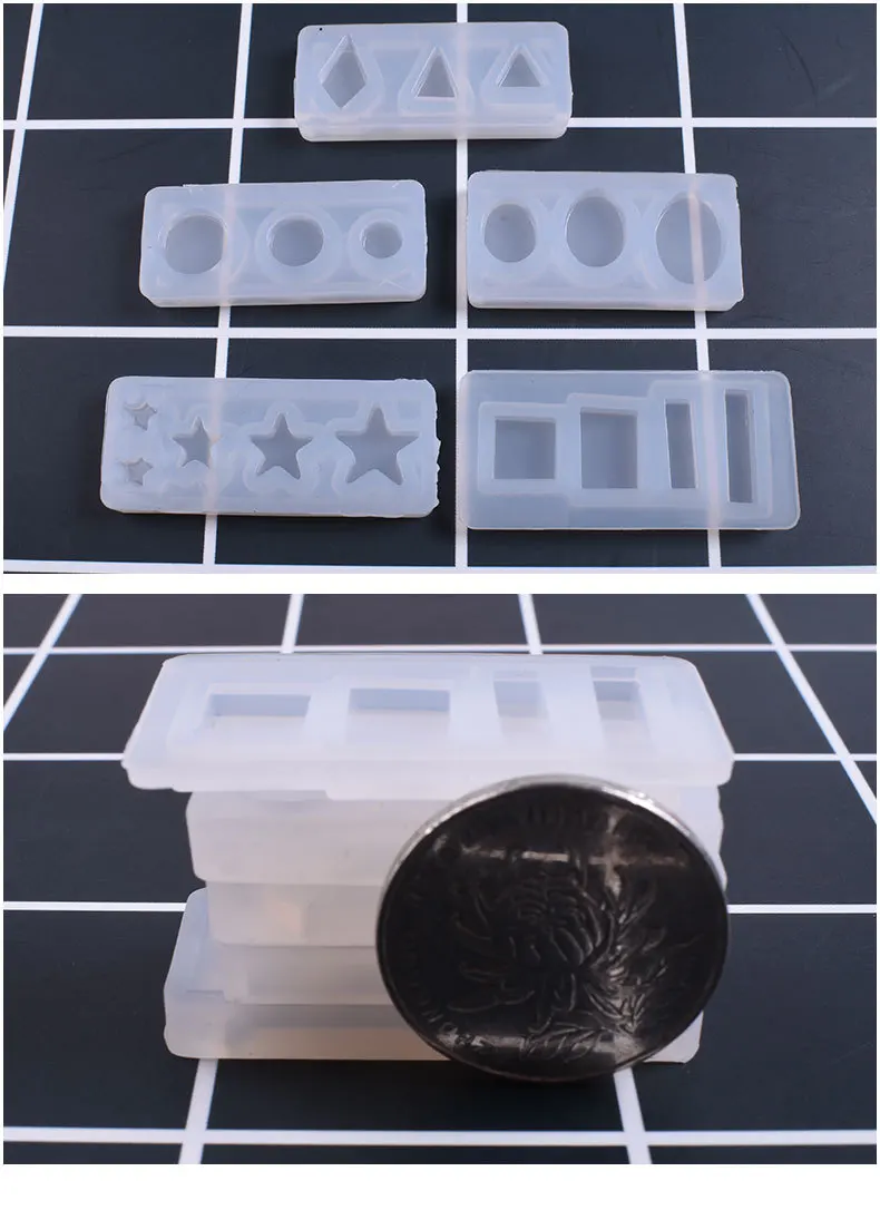 1 шт. Геометрическая подвеска для изготовления влюбленных дельфинов прозрачные