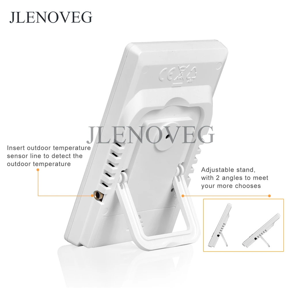 Цифровой термо-гигрометр с макс/мин записи цифровой большой LCD для дома и улицы