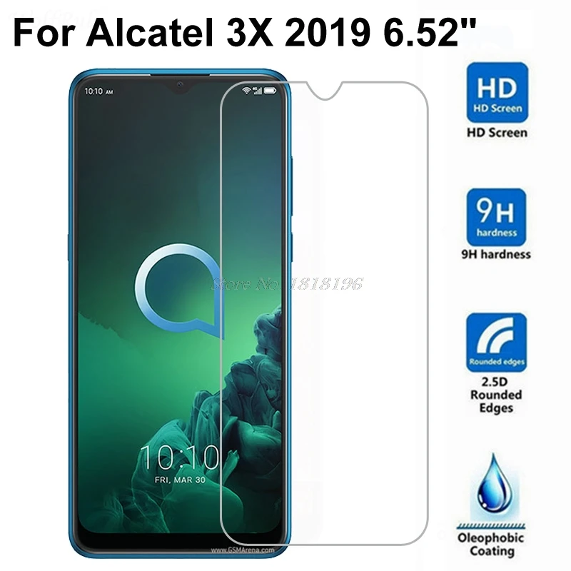 Закаленное стекло Alcatel 3X 2019 передняя защита экрана для 5048U 5048Y прозрачная защитная
