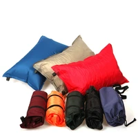 1pc random color outdoor hiking automatic inflatable pillow travel camping sleeper