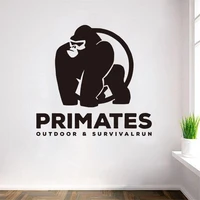 primate outdoor survival run vinyl wall sticker removable decal art poster wallpaper orangutan theme decorative painting sp 213