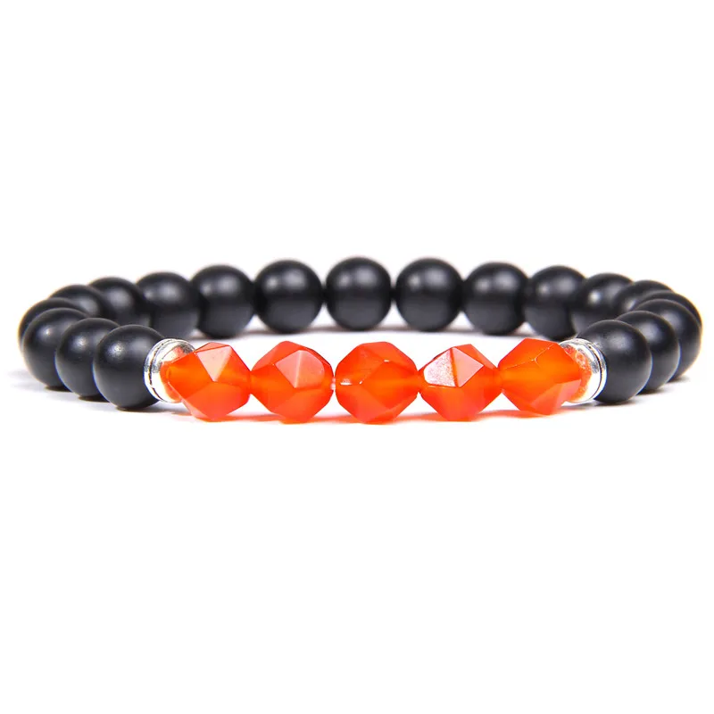 Браслет с чакрами для мужчин и женщин ювелирное изделие из натуральных камней