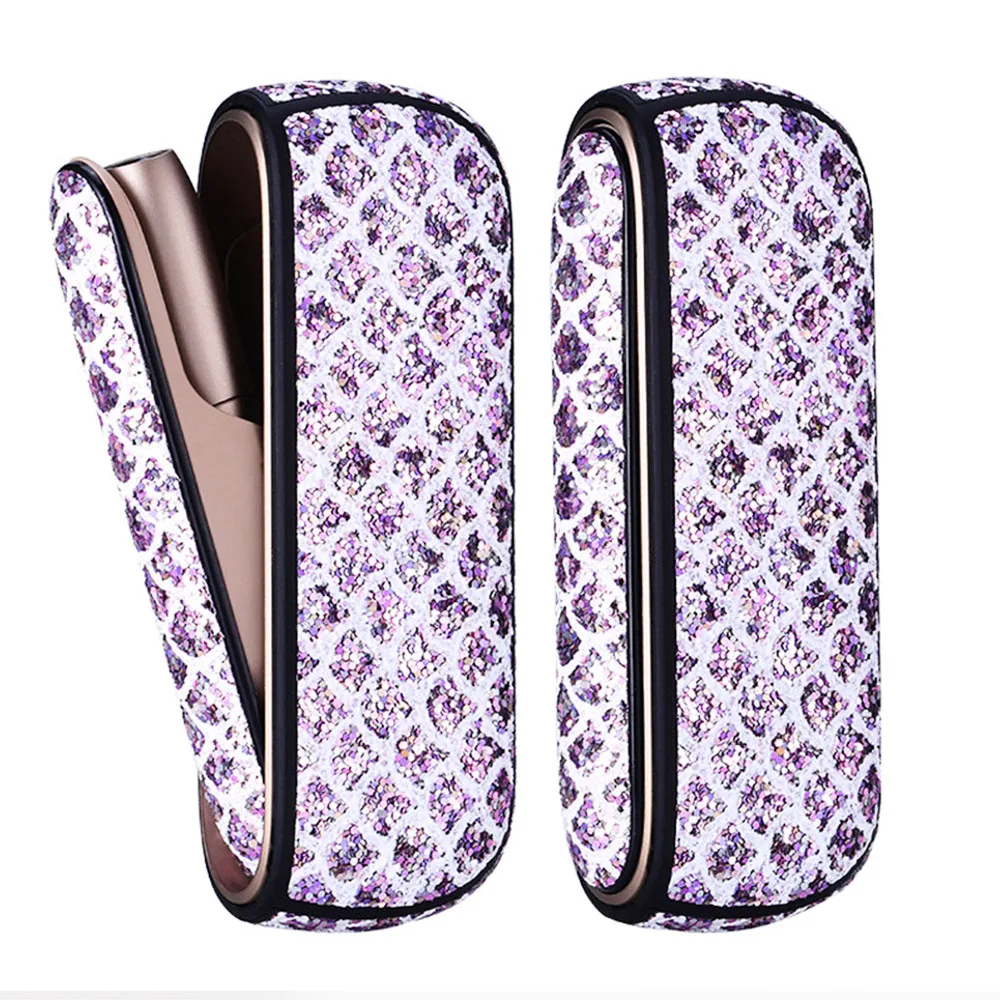 JINXINGCHENG 3 цвета Мерцающая боковая крышка сумки + кожаный чехол для Iqos 0 duo Кожаный