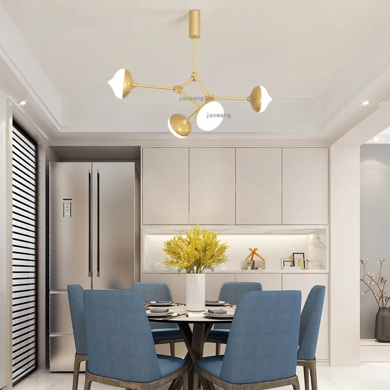 Modern LED Chandeliers Luxury Home Decor Chandelier Indoor Lighting Creative Dining Room Pendant Lamp Lights Kitchen Fixtures | Лампы и