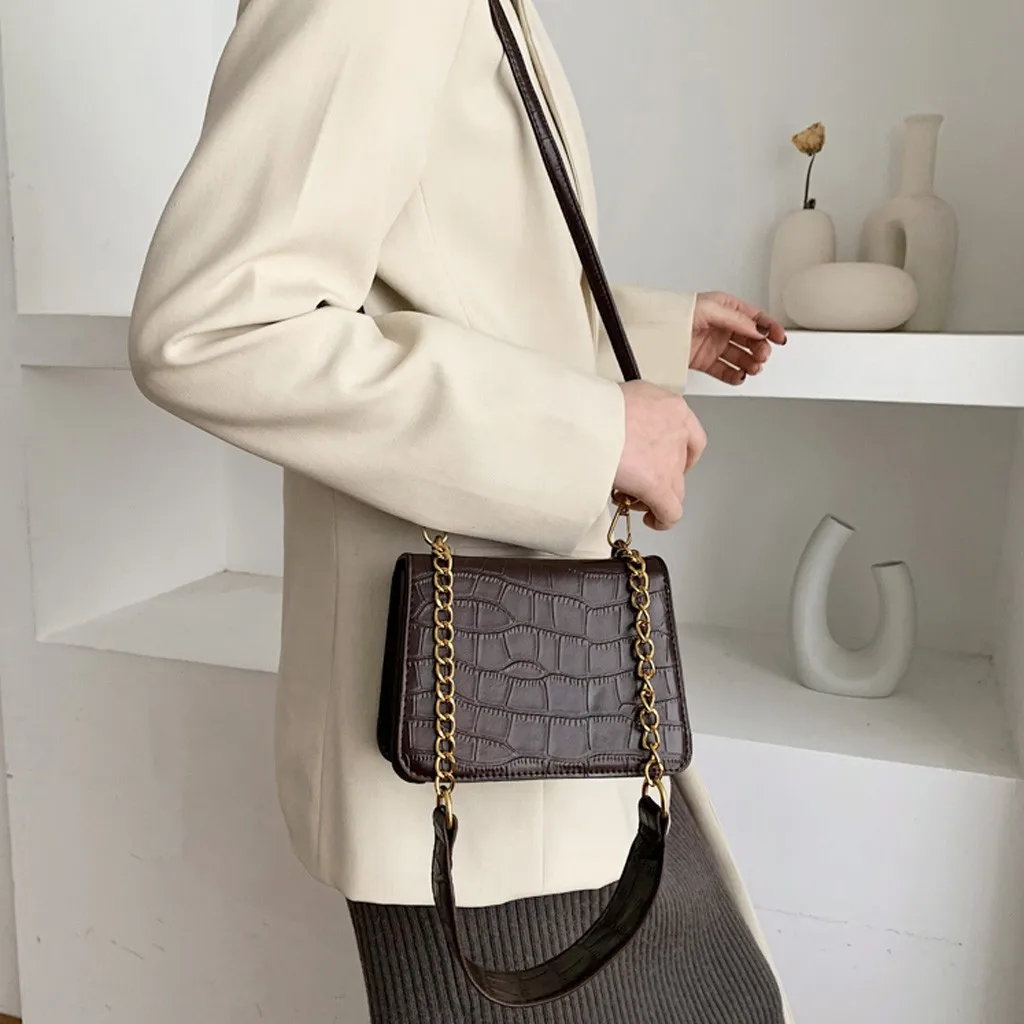 Простая кожаная сумка модные летние сумки женские плечи мешок ретро из