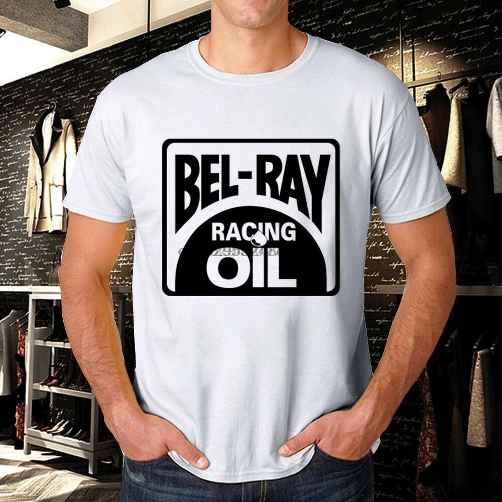 Новая футболка Bel ray с логотипом гоночного масла Мужская топ футболки мужские