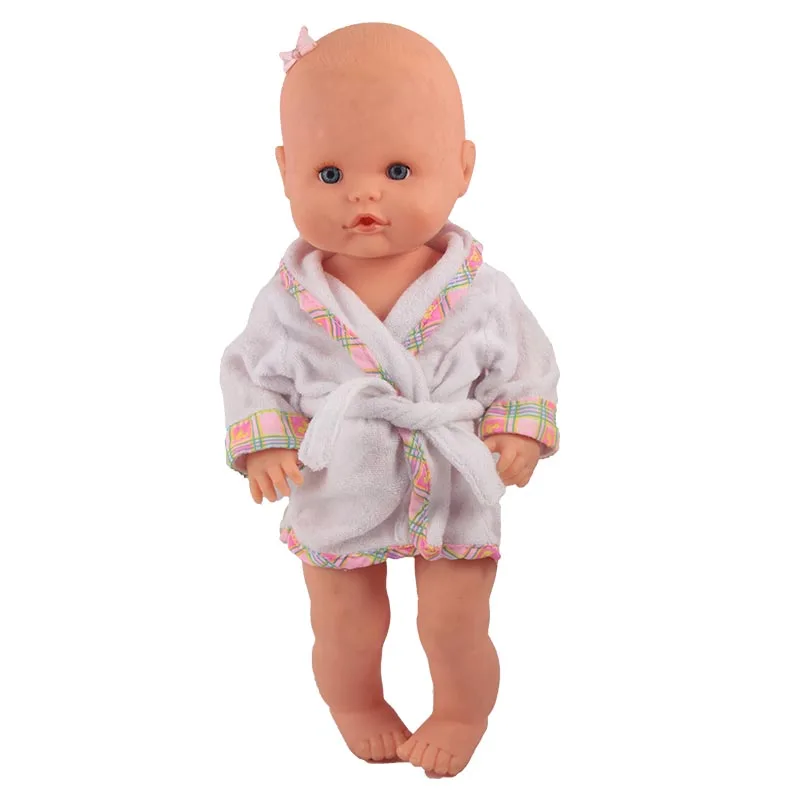 white sleepwear Новое поступление 6 стилей белое пальто розовые штаны наряды для 13 дюймов кукольная одежда 35 см Nenuco Ropa Accesorios Nenuco y su Hermanita - Цвет: white sleepwear