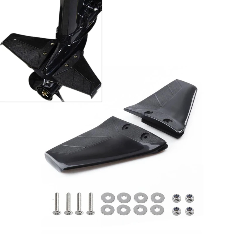 

NEW-Boat Dual Fin Outboard Hydrofoil Performance Stabilizer for Boats Outboard Motor Up to 50 HP Marine Accessories
