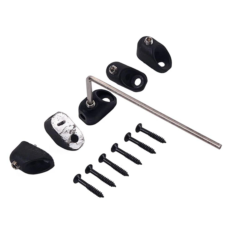 6 шт. набор с винтовой головкой электрическая бас-гитара струна гайка и 1