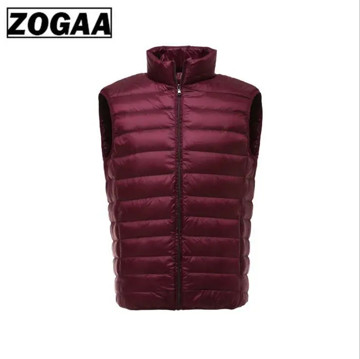 2019 Новая мужская куртка без рукавов зимний Сверхлегкий белый утиный пух мужской