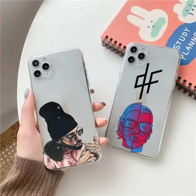 

PNL QLF Rapper Phone Case Clear Transparent for iPhone 11 12 13 mini pro XS MAX 8 7 6 6S Plus X 5S SE XR 2020