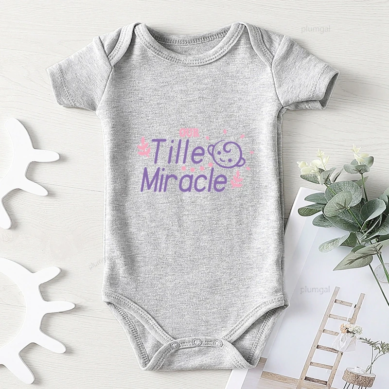 Our Tille/костюм для новорожденных с чудесным принтом Одежда маленьких девочек