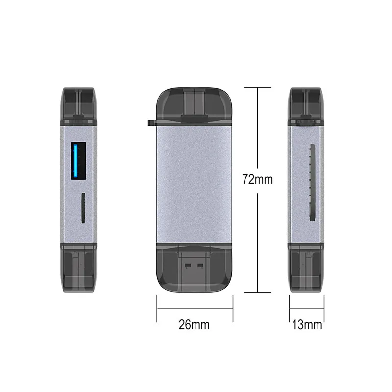 6 в 1 USB OTG кард ридер флэш накопитель высокоскоростной USB2.0 Универсальный TF/sd карта
