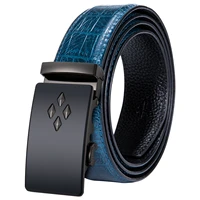 cow genuine leather mens belt cowhide strap automatic buckle belts for men crocodile pattern genuine leather belt dibangu