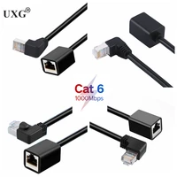 cat6 ethernet extension cable rj45 cat6 ethernet lan network cable male to female rj45 90 degree right anlge for pc laptop