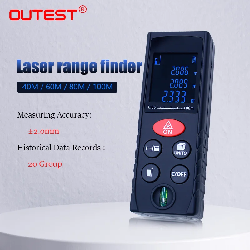 OUTEST лазерный дальномер мини Лазерная Лента диастиметр измерительная линейка