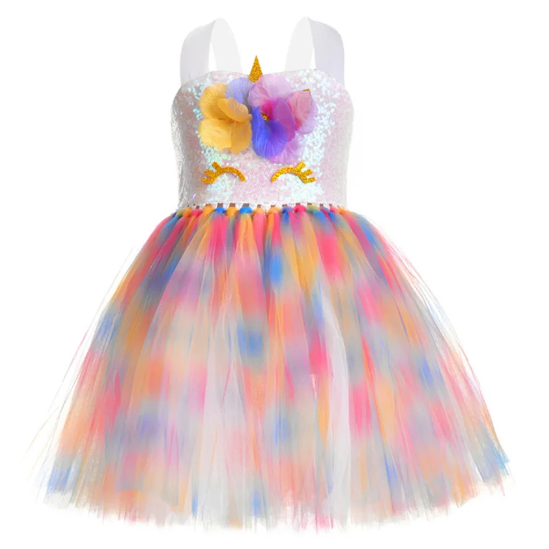 Карнавальный костюм на Хэллоуин для девочек темно синий воротник платье с