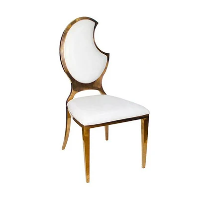 

XINHE factory Olive back dinning dining chair wedding leather PU metal iron chair modern style with comfortable chairs