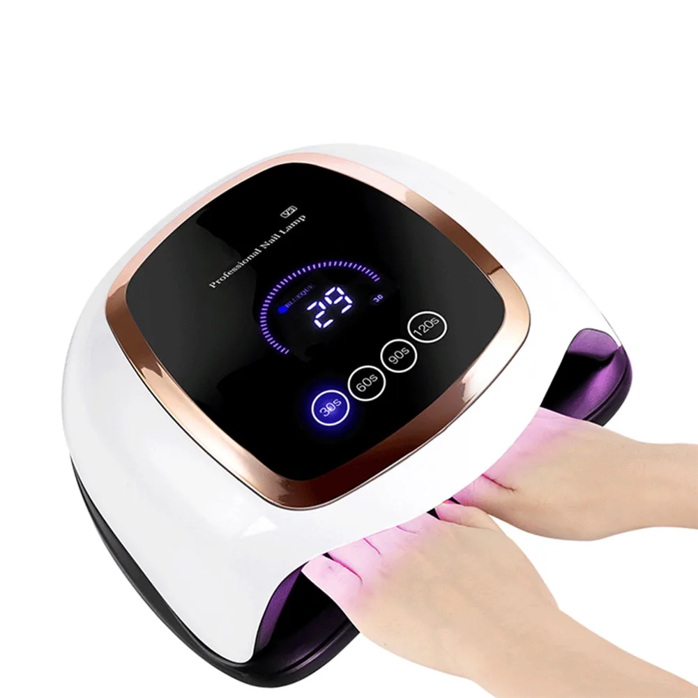 

168W Removeable Base Easy Use With 4 Timers Home Salon Nail Dryer Desktop Infrared Sensor ABS Touch Screen Professional LED Lamp