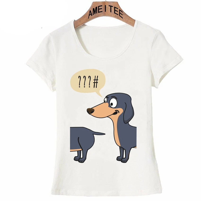 Новинка футболка с изображением собаки такшундс летняя модная женская Забавные