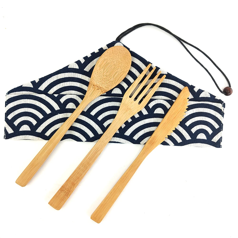 Набор столовых приборов из бамбука 3 шт./компл. | Дом и сад