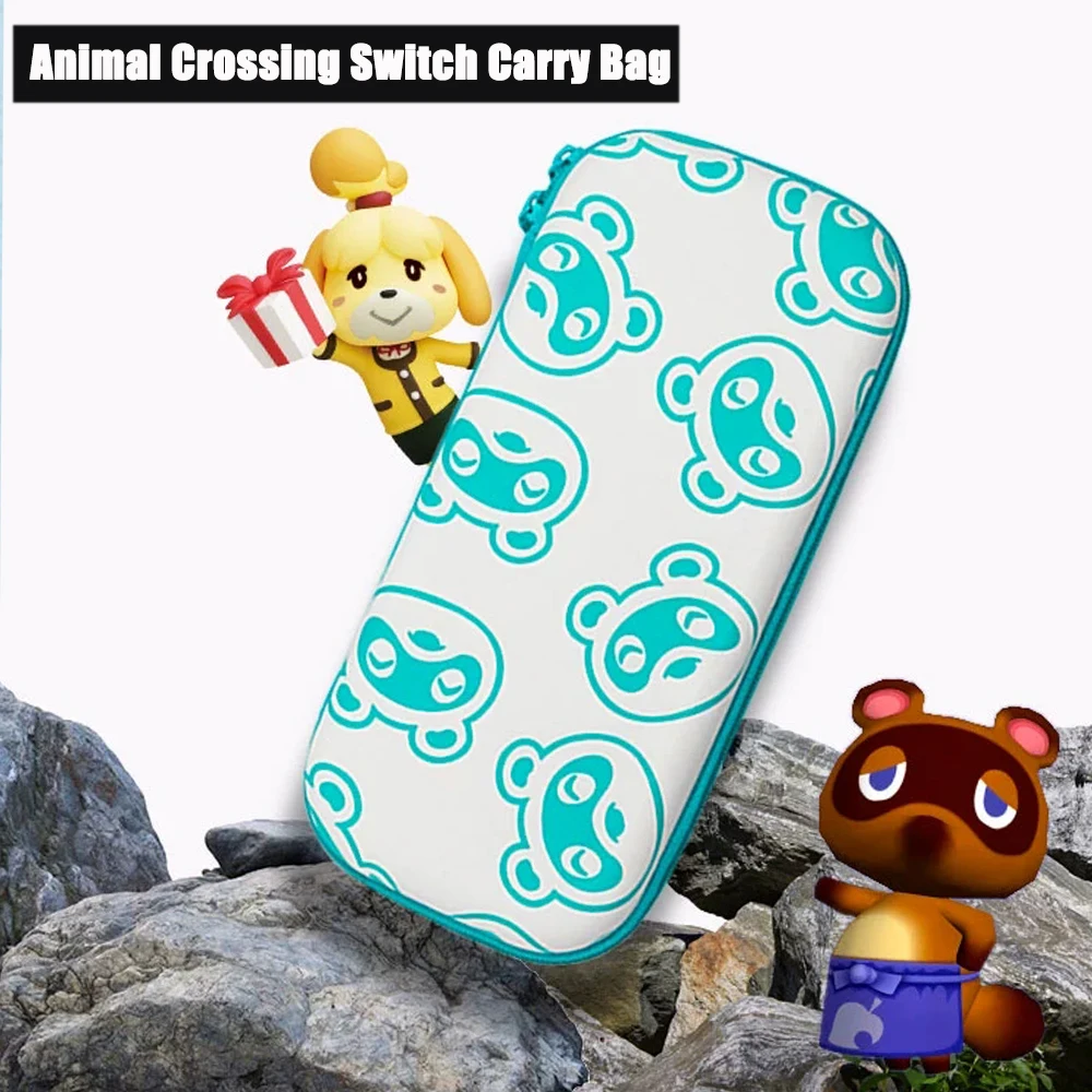 Nintend Switch/Lite Animal Crossing Travel Carrying Bag NS Accessories Nook Portable Storage Game Card Case For Nitendo Switch