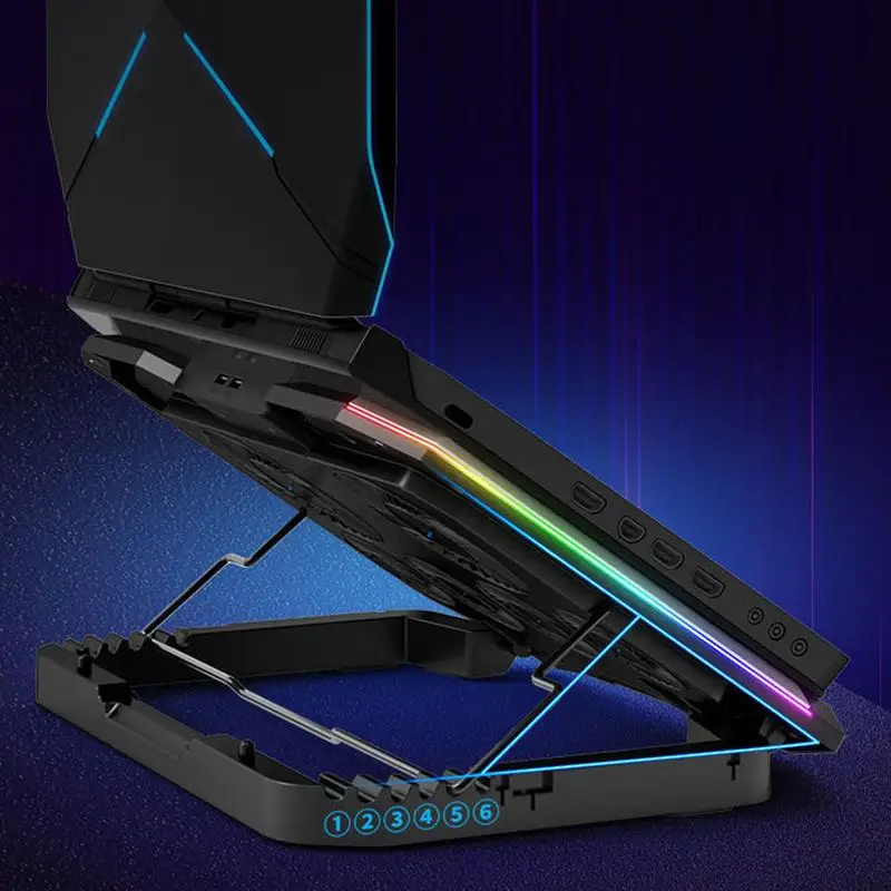 

Fan Laptop Cooling Pad USB LED Adjustable Gaming 21 inch Laptop Cooler Stand