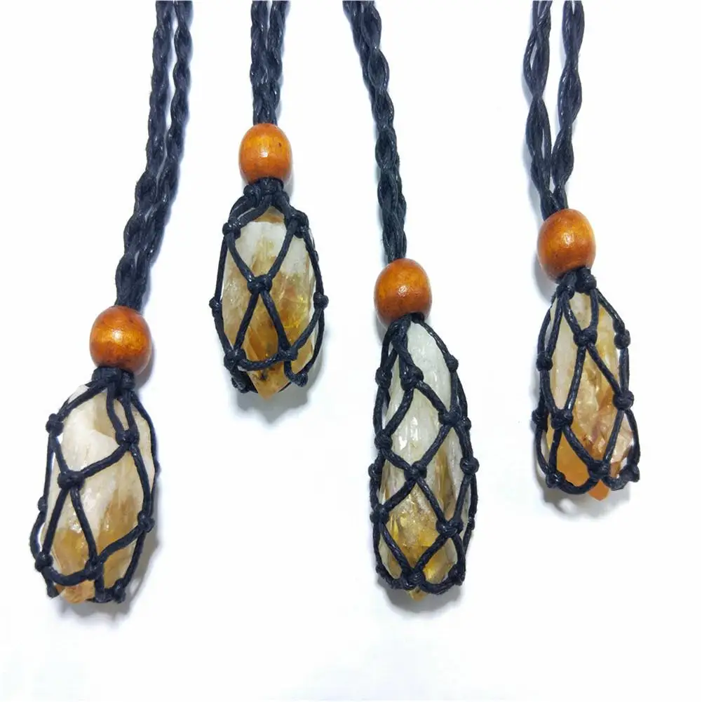 1 шт. кулон из натурального цитрина чистого камня с желтым кварцевым кристаллом