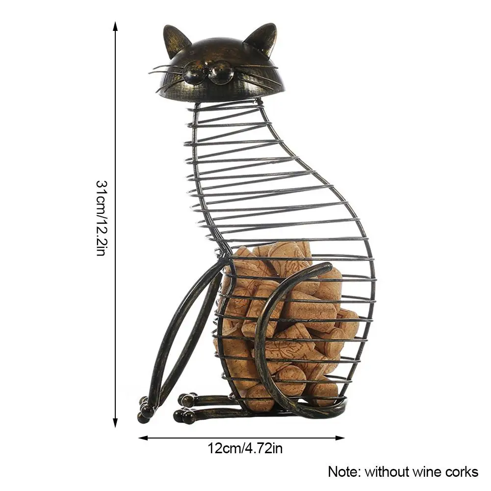 Винная стойка в форме кошки пробковый контейнер держатель для бутылок вина