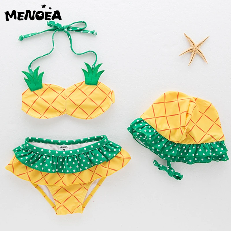 Комплект одежды для девочек Летний Пляжный детский купальный костюм в стиле