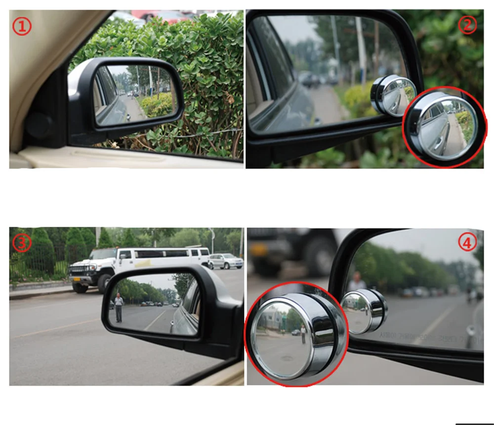 Зеркало заднего вида в форме автомобиля маленькое круглое выпуклое зеркало для