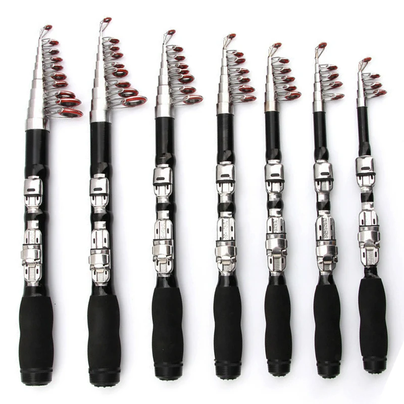 Телескопические мини-удочки 1/1 2/1 5/1 7/1 1 м сверхтвердая Удочка из углеродистой