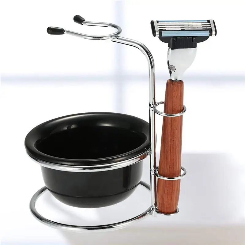 1 шт. ручная бритва костюм с полкой мыльница палисандр безопасная практичная