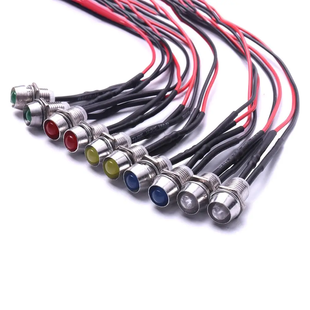 Миниатюрная Светодиодная лампа индикатор 10 шт. светодиодсветильник для поворота