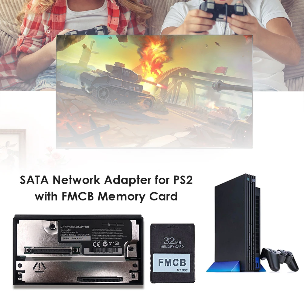 Сетевой адаптер SATA для игровой консоли Sony PS2 без гнезда IDE жесткого диска с