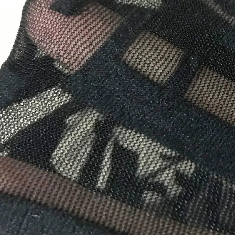 

New Products Spring Summer Fashion Classic Trendy Brand Luxury Design Silk Stockings Letter Pantyhose Sexy Versatile Socks F2