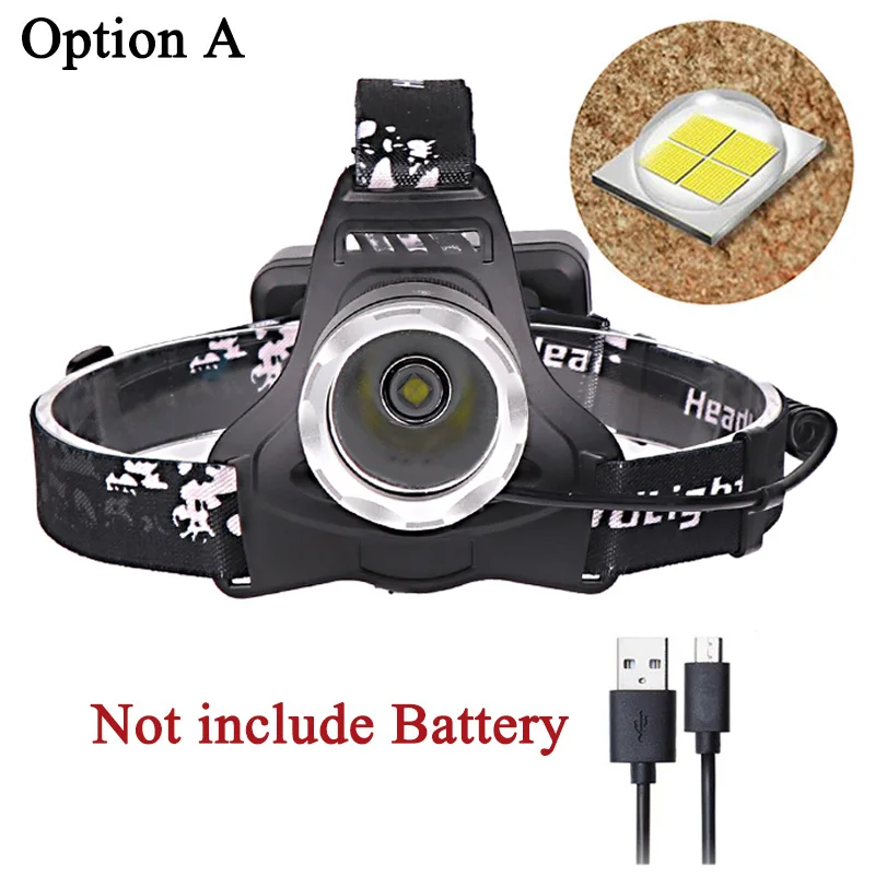 OPtion A Litwod Z402810 50000lum чип XHP70.2 высокая мощность светодиодный налобный фонарь мощный головной светильник фонарь XHP50 светильник - Испускаемый цвет: OPtion A