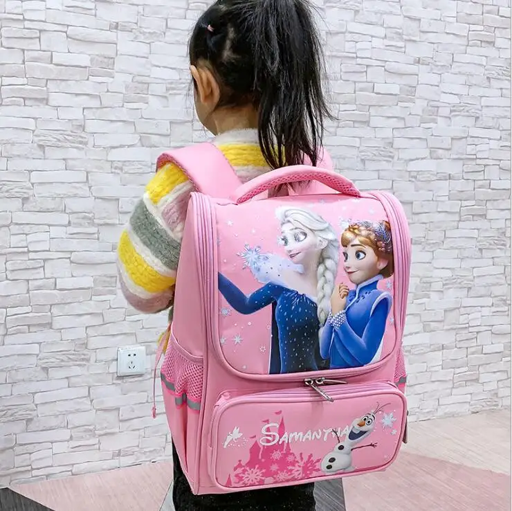 Дисней Холодное сердце Эльза Анна Рюкзак для девочек мультфильм Shcool Сумка Дети