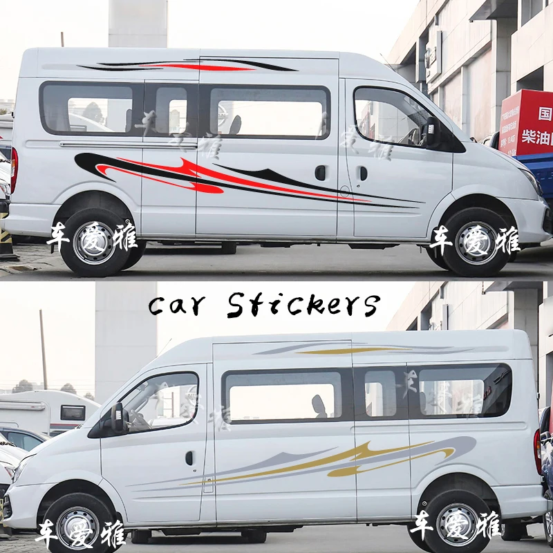 

Нанесите на SAIC MAXUS V80 длинной стороне полосы наклейки Авто Сделай Сам спортивный стиль украшения наклейки на авто тюнинг аксессуары